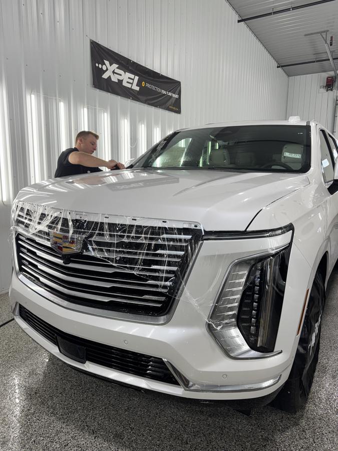 Cadillac Escalade — PPF Install in Progress