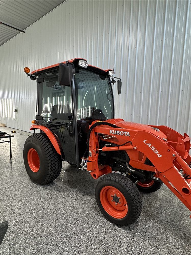 Kubota tractor cab with window tint
