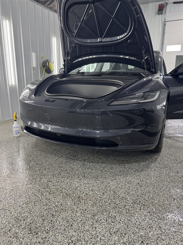 After PPF install on Tesla front bumper