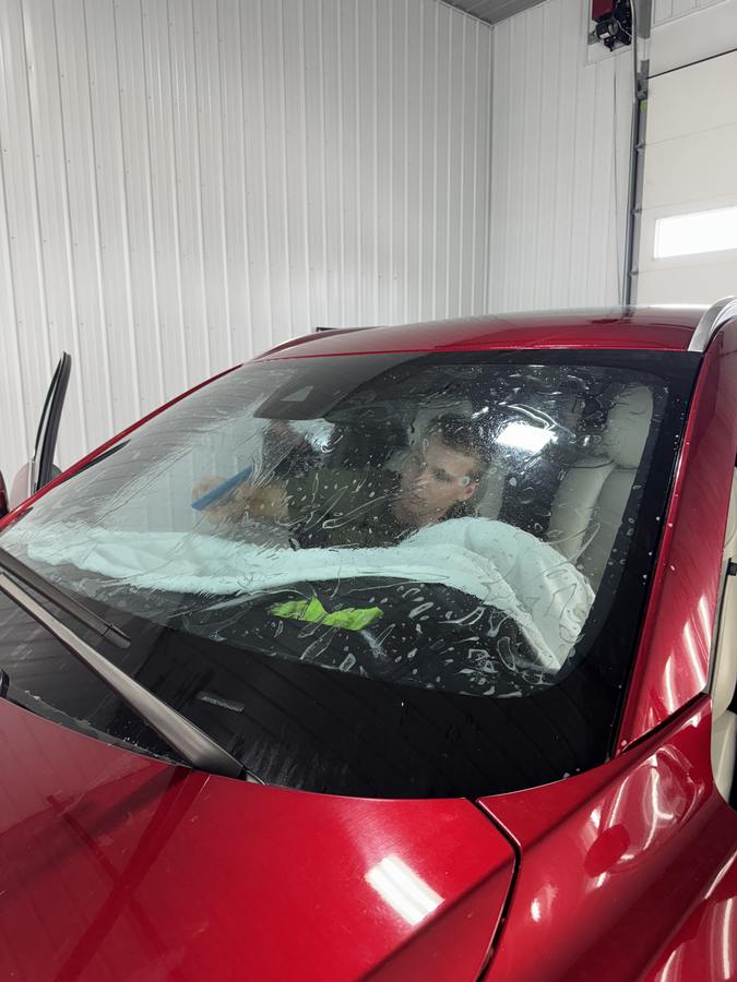 Windshield Tint — In Progress